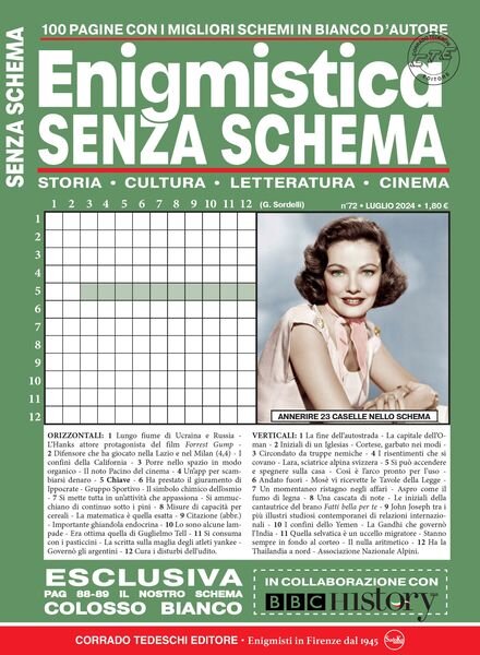 Enigmistica Senza Schema – Luglio 2024 Cover