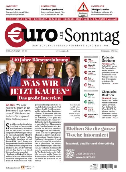 Euro am Sonntag – 14 Juni 2024 Cover