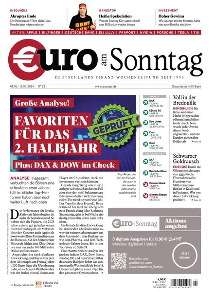 Euro am Sonntag – 7 Juni 2024 Cover