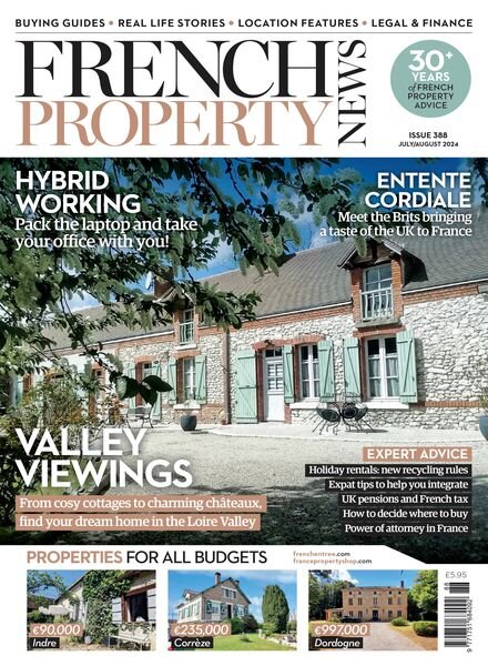 French Property News – Issue 388 – July-August 2024 Cover