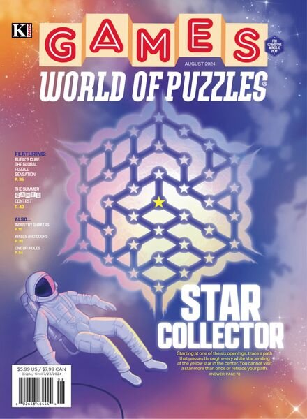 Games World of Puzzles – August 2024 Cover