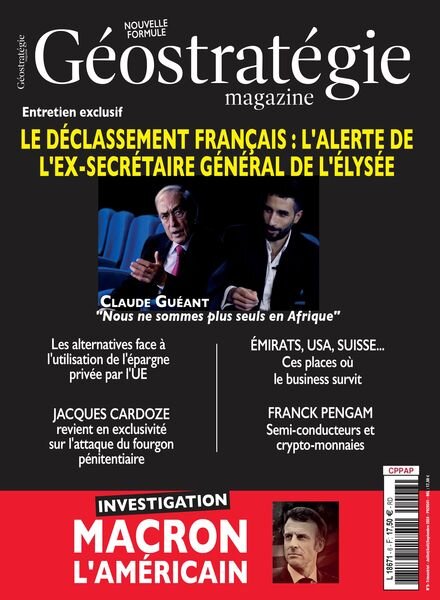 Geostrategie Magazine – Juillet-Aout-Septembre 2024 Cover