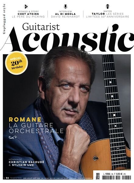 Guitarist Acoustic – Juin-Juillet-Aout 2024 Cover