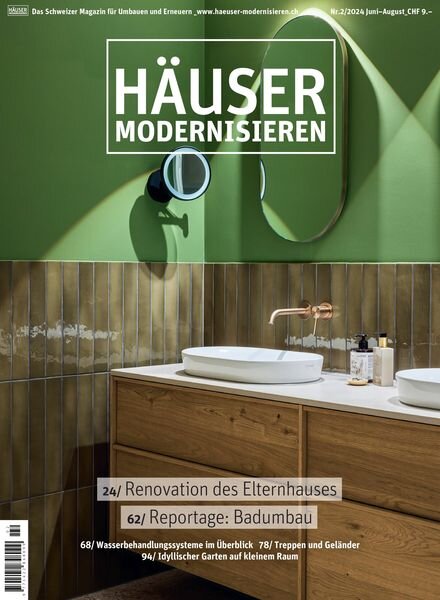 Hauser Modernisieren – Juni-Juli-August 2024 Cover
