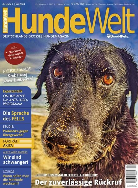 HundeWelt – Juli 2024 Cover