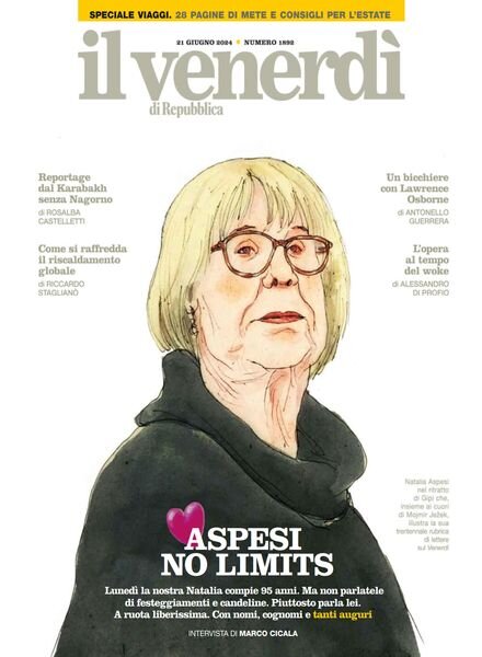 Il Venerdi di Repubblica – 21 Giugno 2024 Cover