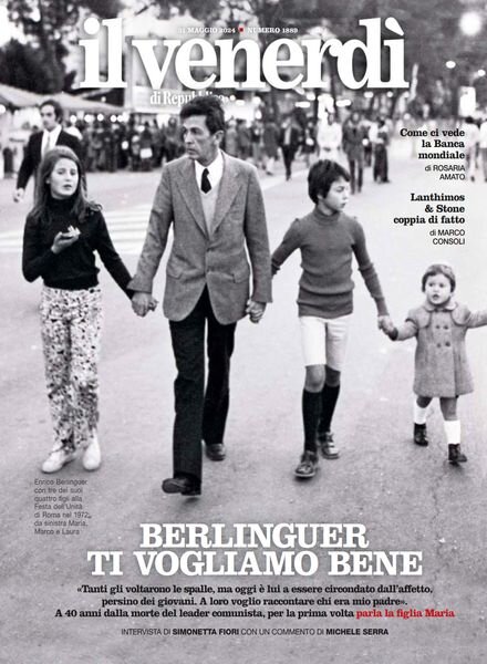 Il Venerdi di Repubblica – 31 Maggio 2024 Cover