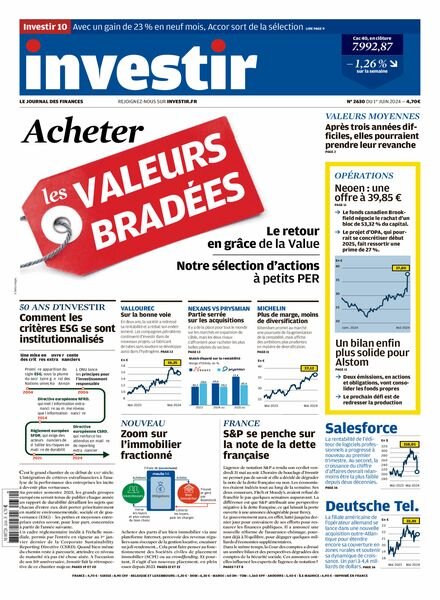 Investir – 1er Juin 2024 Cover