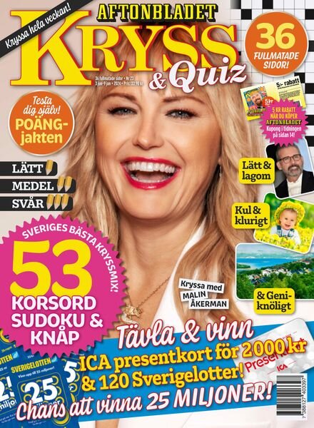 Kryss & Quiz – 3 Juni 2024 Cover