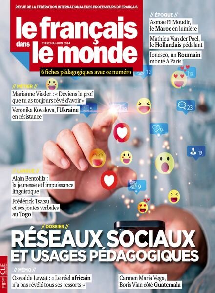 Le francais dans le monde – Mai-Juin 2024 Cover