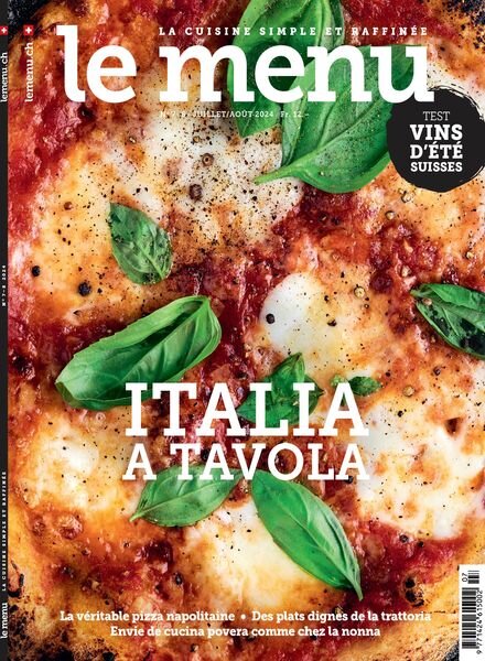 le menu edition francaise – Juillet-Aout 2024 Cover