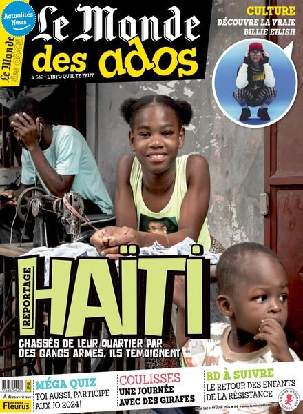 Le Monde des Ados – 19 Juin 2024 Cover