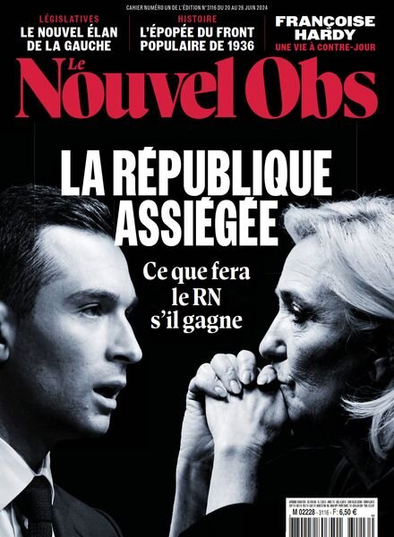 Le Nouvel Obs – 20 Juin 2024 Cover