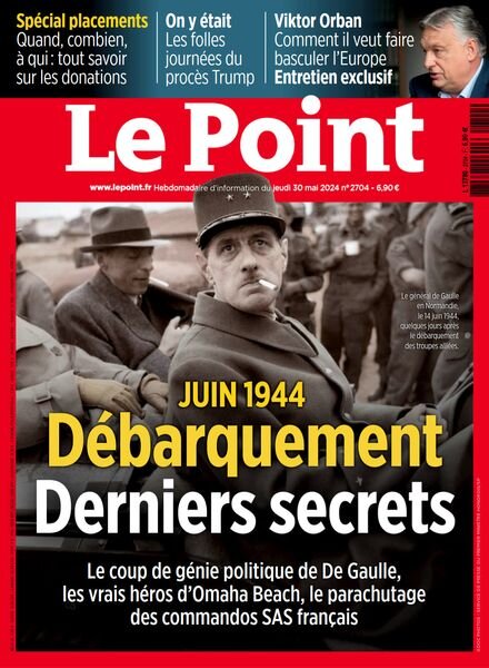 Le Point – 30 Mai 2024 Cover