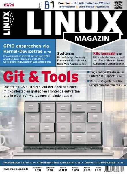Linux-Magazin – Juli 2024 Cover