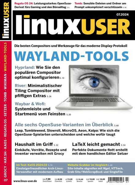 LinuxUser – Juli 2024 Cover