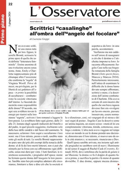 L’Osservatore – 1 Giugno 2024 Cover