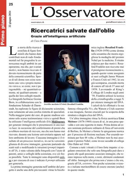 L’Osservatore – 22 Giugno 2024 Cover