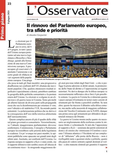 L’Osservatore – 8 Giugno 2024 Cover