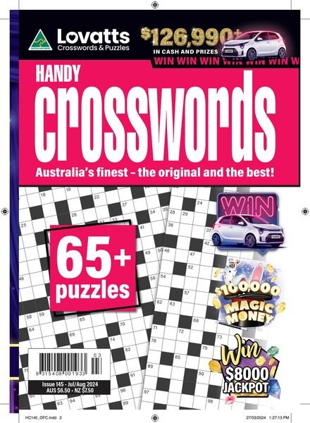 Lovatts Handy Crosswords – Issue 145 2024 Cover