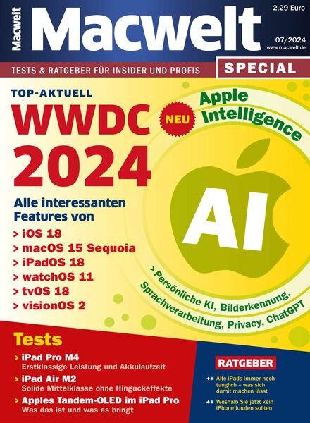 Macwelt Special – Juli 2024 Cover