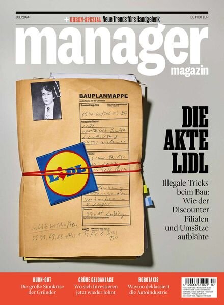 Manager Magazin – Nr 07 2024 Cover