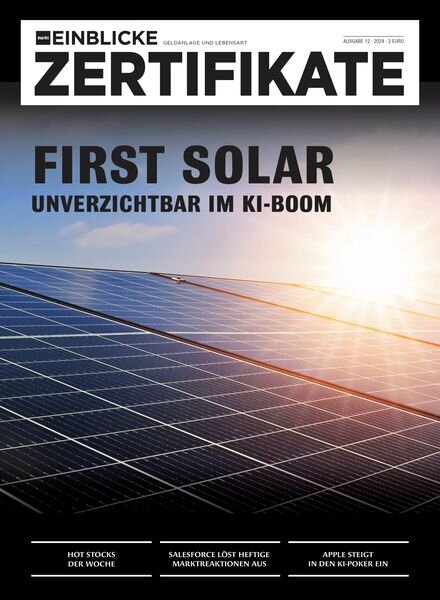 marktEINBLICKE Zertifikate – 12 Juni 2024 Cover