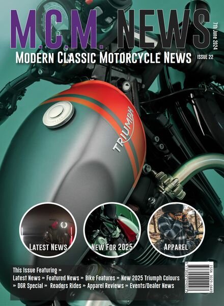 Modern Classic Motorcycle News – Issue 22 – 7 June 2024 Cover