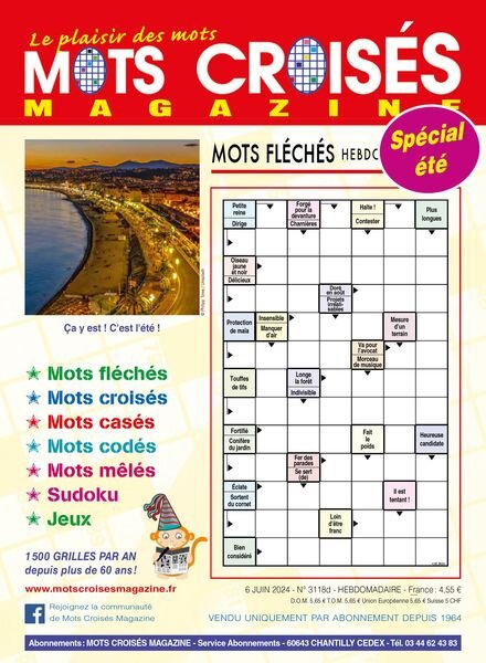 Mots Croises Magazine – 6 Juin 2024 Cover