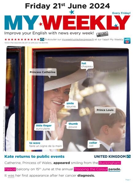 My Weekly fr – 21 Juin 2024 Cover