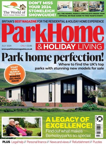 Park Home & Holiday Living – July 2024 Cover