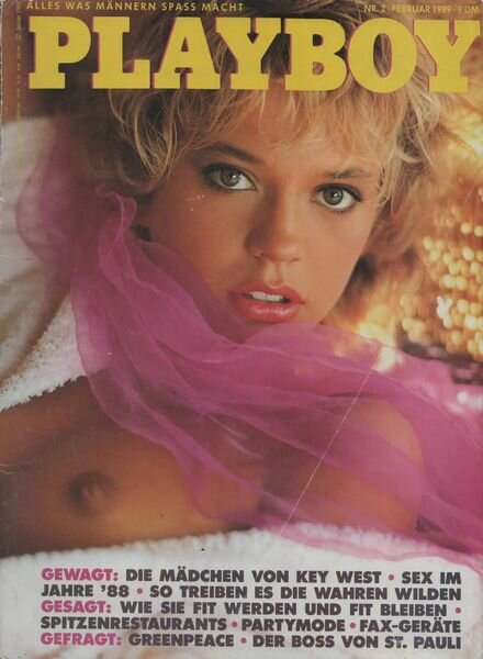 Playboy Deutsche – Nr 2 Februar 1989 Cover