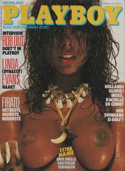 Playboy Netherlands – August 1986 Cover