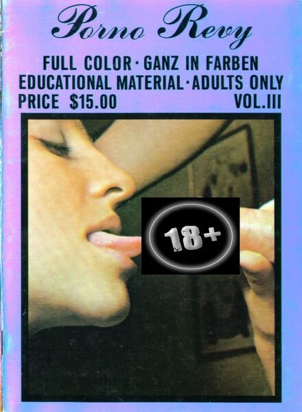 Porno Revy – Vol III 1970 Cover