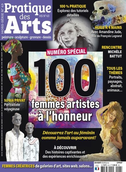 Pratique des Arts – Hors-Serie N 63 – Novembre 2023 – Janvier 2024 Cover