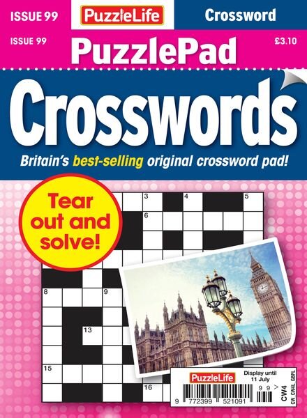 PuzzleLife PuzzlePad Crosswords – Issue 99 2024 Cover