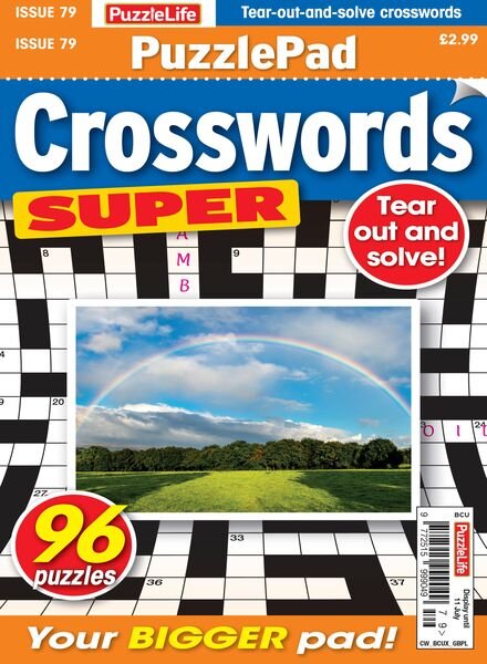PuzzleLife PuzzlePad Crosswords Super – Issue 79 2024 Cover