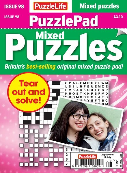 PuzzleLife PuzzlePad Puzzles – June 2024 Cover
