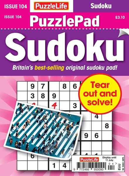PuzzleLife PuzzlePad Sudoku – Issue 104 2024 Cover