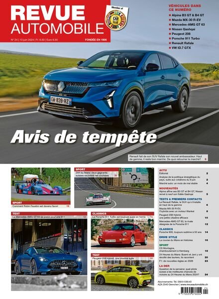 Revue Automobile – 13 Juin 2024 Cover