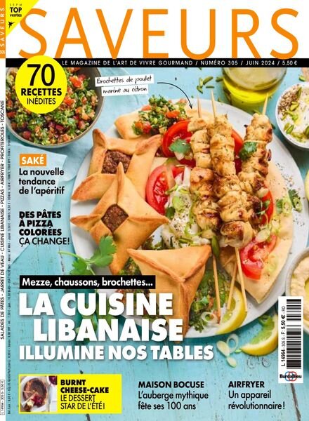Saveurs France – Juin 2024 Cover