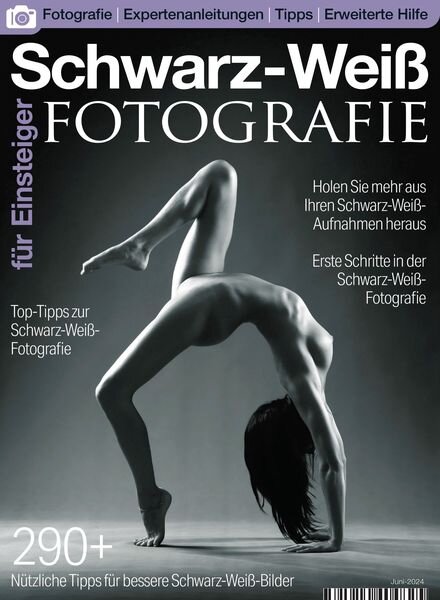 Schwarz-Weiss-Fotografie fur Einsteiger – Juni 2024 Cover