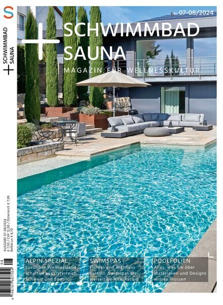 Schwimmbad + Sauna – Juli-August 2024 Cover