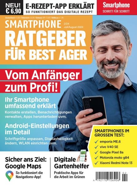 Smartphone Ratgeber fur Best Ager – Juli-August 2024 Cover