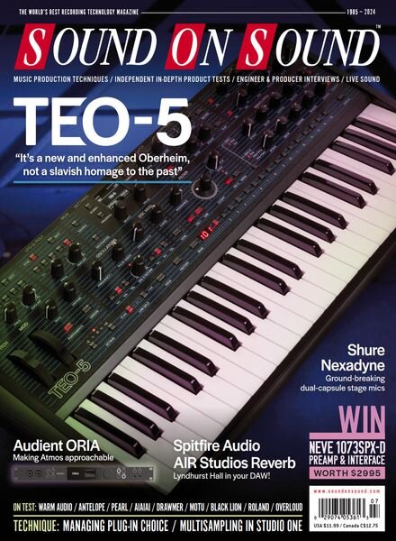 Sound On Sound USA – July 2024 Cover