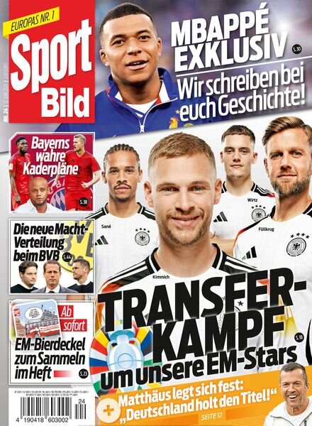 Sport Bild – 12 Juni 2024 Cover