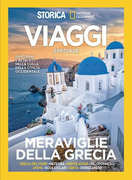 Storica National Geographic Speciale – Meraviglie della Grecia – 7 Giugno 2024 Cover