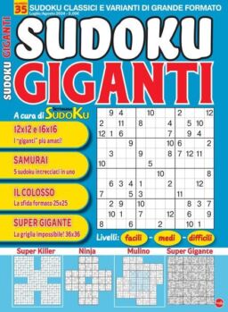 Sudoku Giganti – Luglio-Agosto 2024