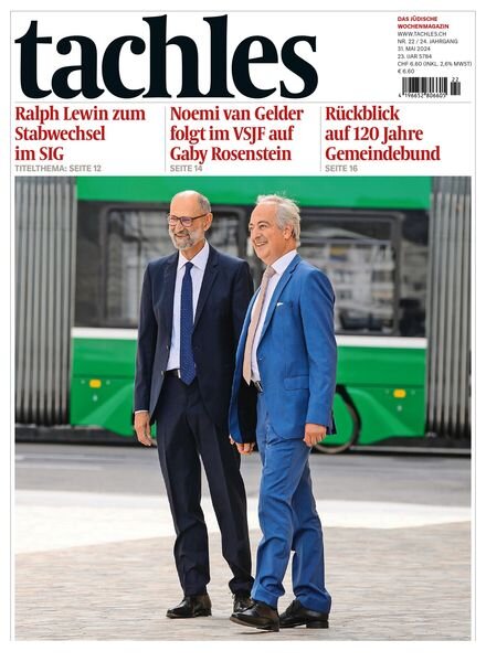 Tachles – 31 Mai 2024 Cover