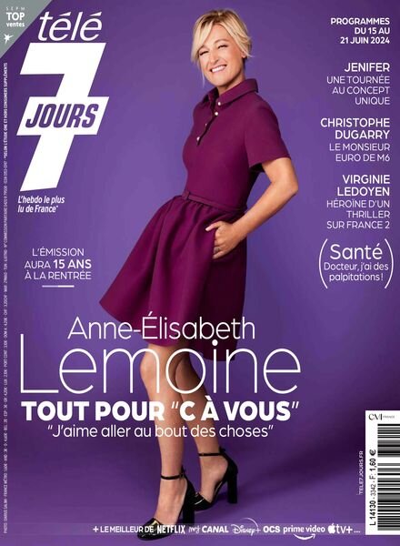 Tele 7 Jours – 10 Juin 2024 Cover